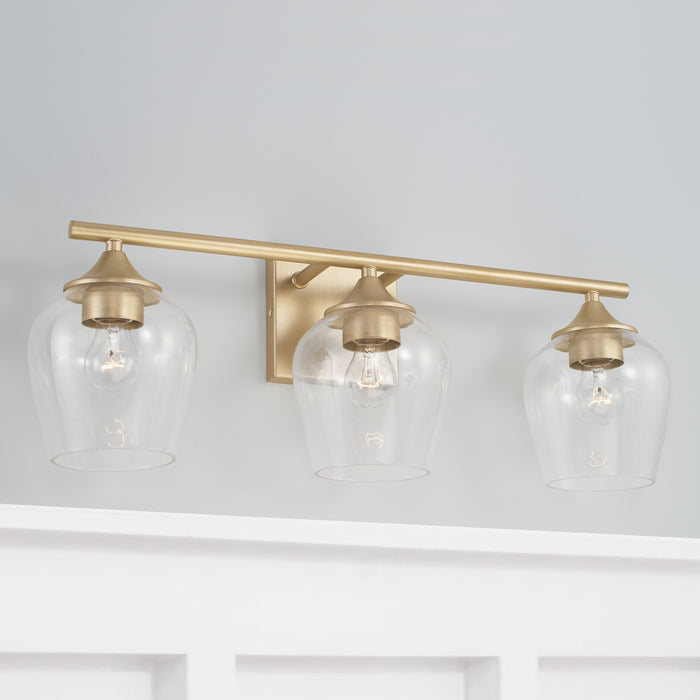 Capital Lighting AA1009SF Three Light Vanity, Soft Gold (3)