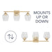 Capital Lighting AA1009SF Three Light Vanity, Soft Gold (5)