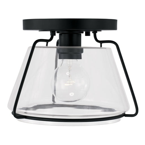 Capital Lighting AA1010MB One Light Flush Mount, Matte Black (2)