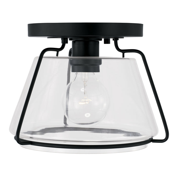 Capital Lighting AA1010MB One Light Flush Mount, Matte Black (2)