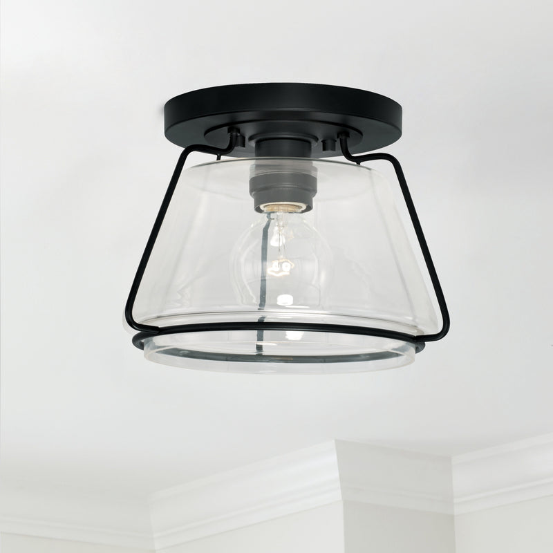 Capital Lighting AA1010MB One Light Flush Mount, Matte Black (3)