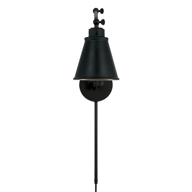 Capital Lighting AA1011MB One Light Wall Sconce, Matte Black (2)