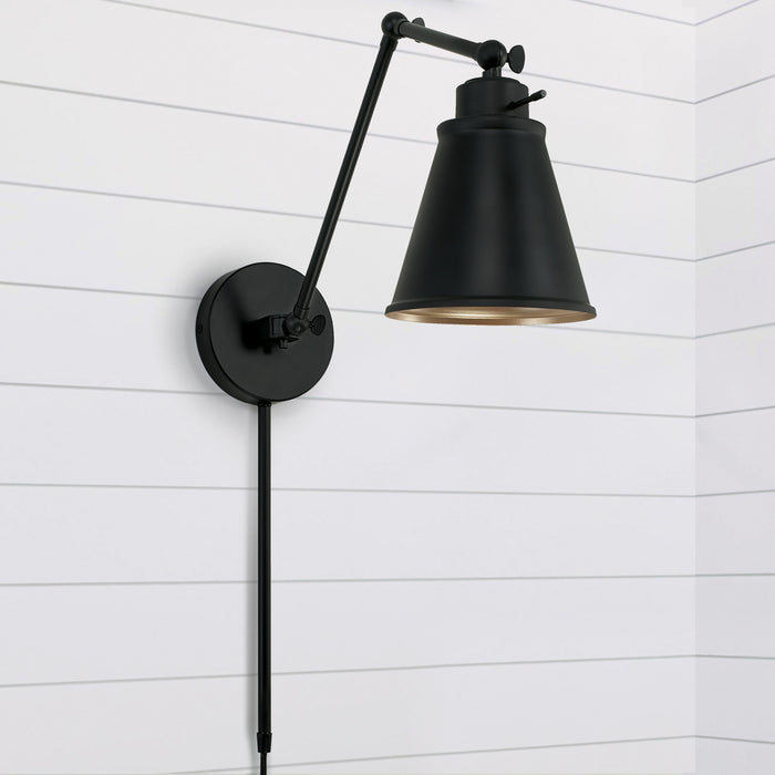Capital Lighting AA1011MB One Light Wall Sconce, Matte Black (5)