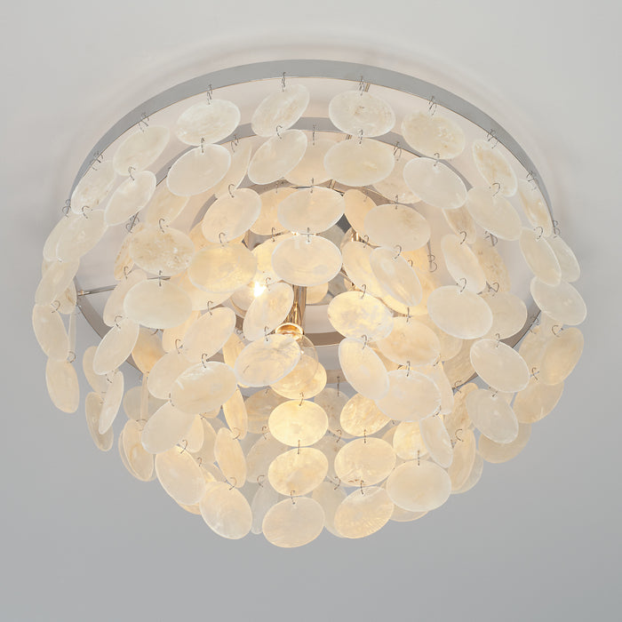 Capital Lighting AA1013PN Three Light Flush Mount, Polished Nickel (3)