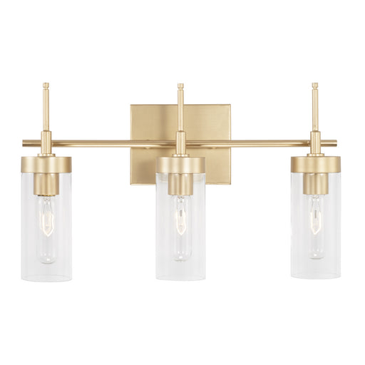 Capital Lighting AA1015SF Three Light Vanity, Soft Gold (2)