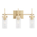 Capital Lighting AA1015SF Three Light Vanity, Soft Gold (2)
