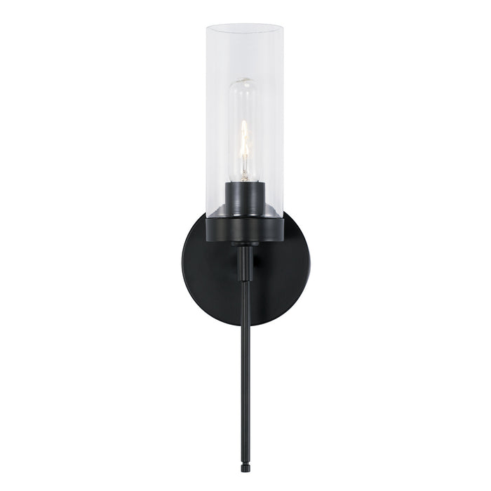 Capital Lighting AA1016MB One Light Wall Sconce, Matte Black (2)