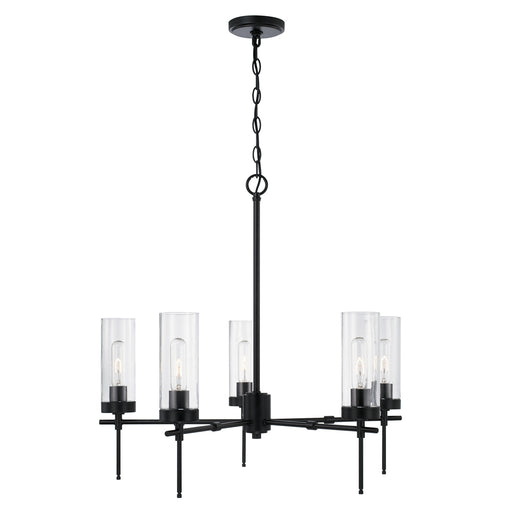 Capital Lighting AA1017MB Five Light Chandelier, Matte Black (2)