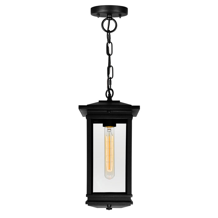 CWI Lighting 0422P7-1-101 Oakwood One Light Outdoor Pendant Black Alt 1.jpg