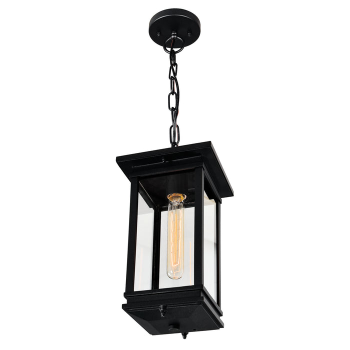 CWI Lighting 0422P7-1-101 Oakwood One Light Outdoor Pendant Black Alt 3.jpg