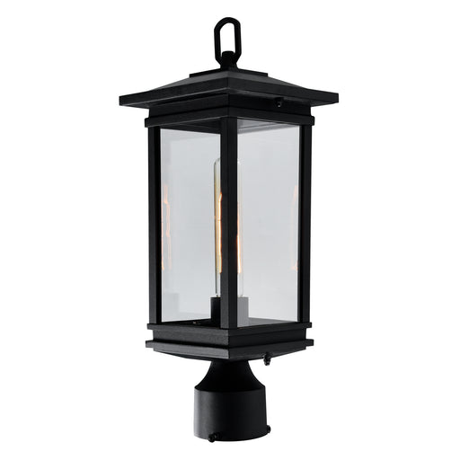 CWI Lighting 0422PT7-1-101 Oakwood One Light Outdoor Lantern Head Black Alt 1.jpg