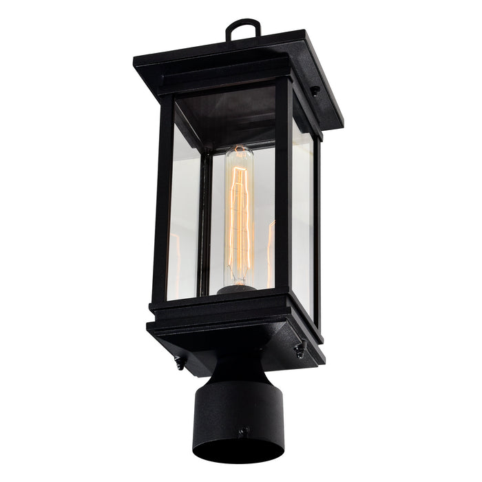 CWI Lighting 0422PT7-1-101 Oakwood One Light Outdoor Lantern Head Black Alt 2.jpg