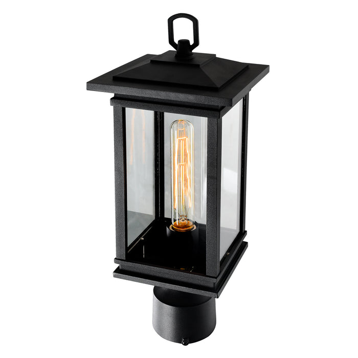 CWI Lighting 0422PT7-1-101 Oakwood One Light Outdoor Lantern Head Black Alt 3.jpg