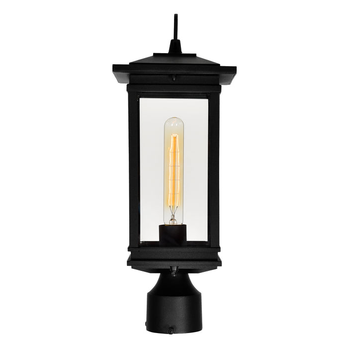 CWI Lighting 0422PT7-1-101 Oakwood One Light Outdoor Lantern Head Black Alt 4.jpg