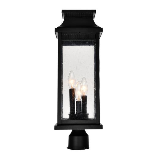 CWI Lighting 0418PT7L-3 Milford Three Light Outdoor Lantern Head Black Alt 1.jpg