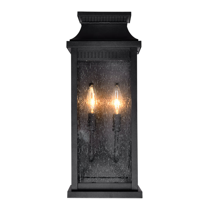 CWI Lighting 0418W7L-2 Milford Two Light Outdoor Wall Lantern, Black Alternate Image 4.jpg