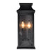 CWI Lighting 0418W7L-2 Milford Two Light Outdoor Wall Lantern, Black Alternate Image.jpg