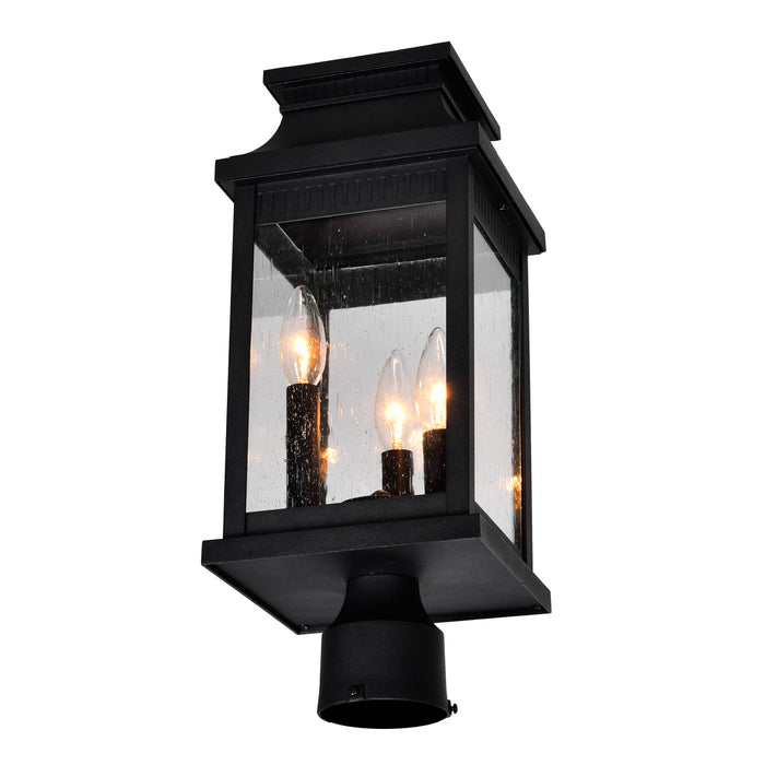 CWI Lighting 0418PT7S-3 Milford Three Light Outdoor Lantern Head Black Alt 3.jpg