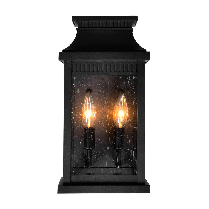 CWI Lighting 0418W7S-2 Milford Two Light Outdoor Wall Lantern Black Alt 4.jpg