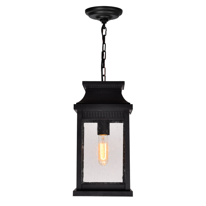 CWI Lighting 0418P7S-1 Milford One Light Outdoor Pendant, Black Alternate Image.jpg