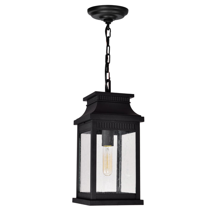 CWI Lighting 0418P7S-1 Milford One Light Outdoor Pendant, Black Alternate Image 4.jpg