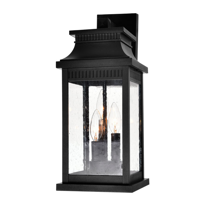 CWI Lighting 0418W7L-3 Milford Three Light Outdoor Wall Lantern, Black Alternate Image 2.jpg