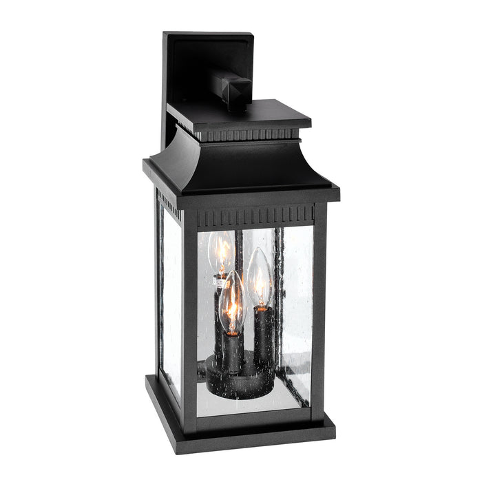 CWI Lighting 0418W7L-3 Milford Three Light Outdoor Wall Lantern, Black Alternate Image 3.jpg