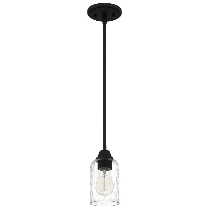 Quoizel ACA1504MBK Acacia One Light Mini Pendant, Matte Black Alternate Image.jpg