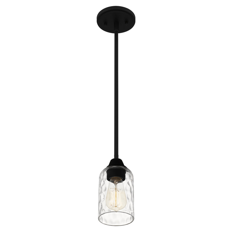 Quoizel ACA1504MBK Acacia One Light Mini Pendant, Matte Black Alternate Image 3.jpg