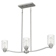 Quoizel ACA335BN Acacia Three Light Linear Chandelier, Brushed Nickel Alternate Image.jpg