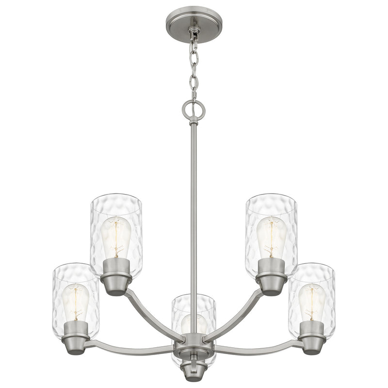 Quoizel ACA5024BN Acacia Five Light Chandelier, Brushed Nickel Alternate Image 3.jpg