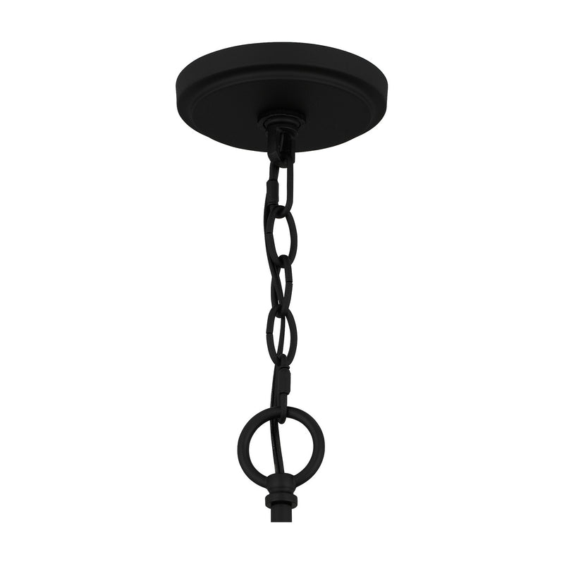 Quoizel ACA5024MBK Acacia Five Light Chandelier, Matte Black Alternate Image.jpg