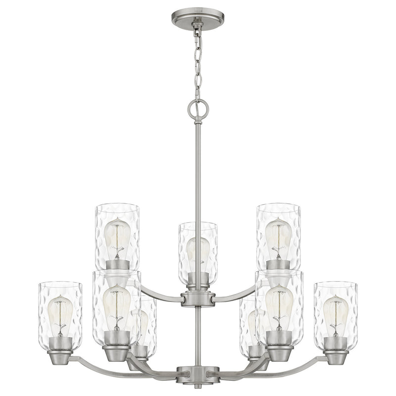 Quoizel ACA5029BN Acacia Nine Light Chandelier, Brushed Nickel Alternate Image.jpg