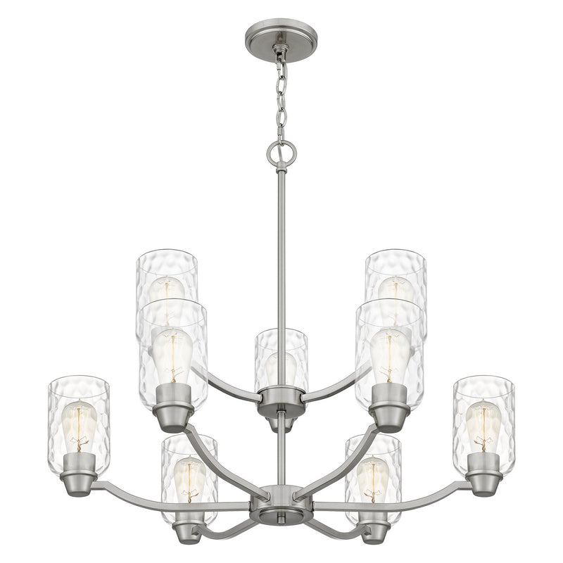 Quoizel ACA5029BN Acacia Nine Light Chandelier, Brushed Nickel Alternate Image 3.jpg
