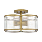 Quoizel ASR1715WS Aster Four Light Semi-Flush Mount, Weathered Brass Alternate Image 2.jpg