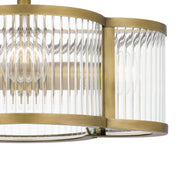 Quoizel ASR1715WS Aster Four Light Semi-Flush Mount, Weathered Brass Alternate Image 4.jpg