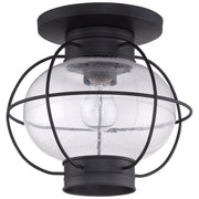 Quoizel COR1311K Cooper One Light Flush Mount, Mystic Black Alternate Image.jpg