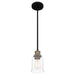 Quoizel COX1504MBK Cox One Light Mini Pendant, Matte Black Alternate Image 3.jpg