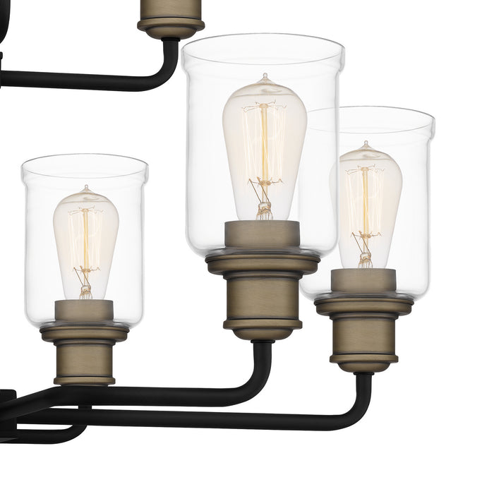 Quoizel COX5030MBK Cox Ten Light Chandelier, Matte Black Alternate Image 4.jpg