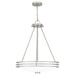 Quoizel EML2820BN Emile Four Light Pendant, Brushed Nickel Alternate Image 2.jpg