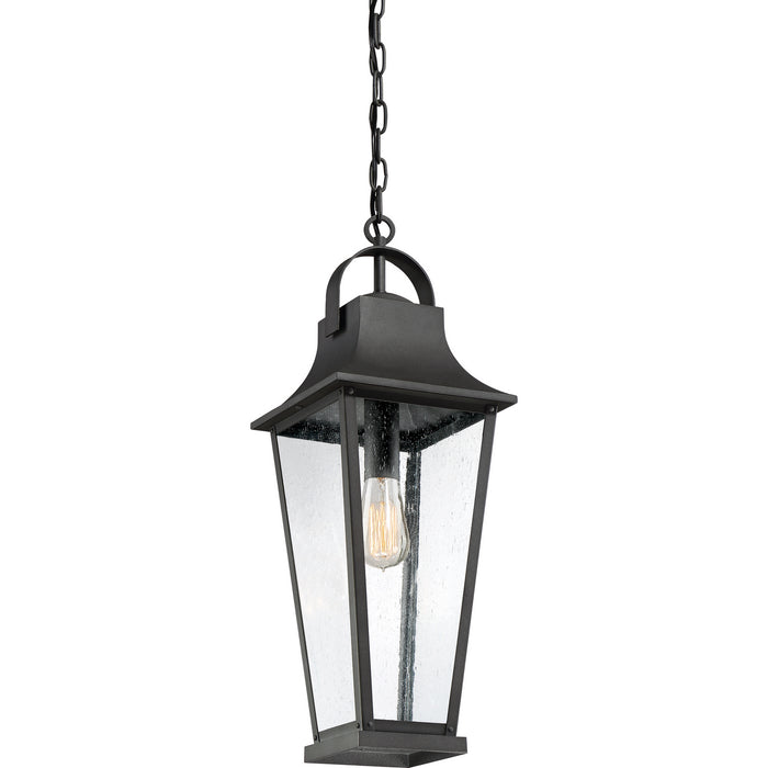 Quoizel GLV1508MB Galveston One Light Mini Pendant, Mottled Black Alternate Image 2.jpg