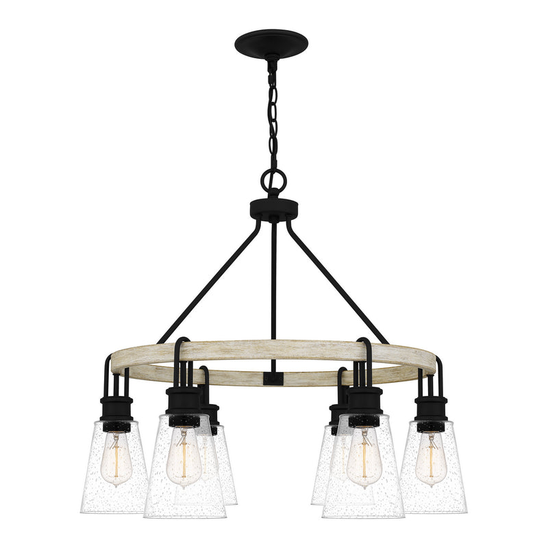 Quoizel KGB5029EK Kingsbridge Six Light Chandelier, Earth Black Alternate Image 2.jpg