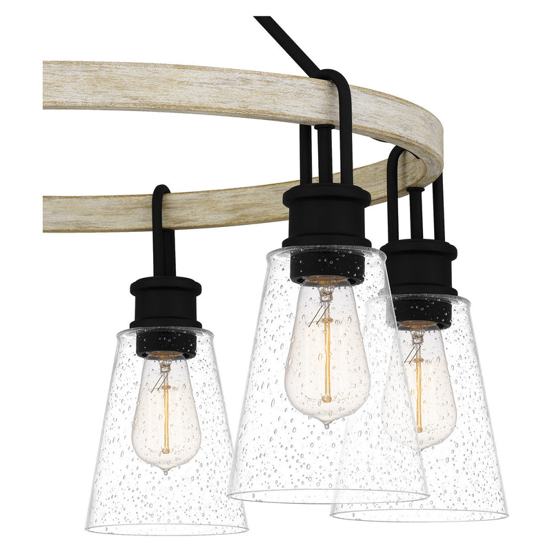 Quoizel KGB5029EK Kingsbridge Six Light Chandelier, Earth Black Alternate Image 4.jpg