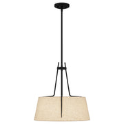 Quoizel LOA2818MBK Leona Three Light Pendant, Matte Black Alternate Image 2.jpg