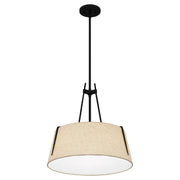 Quoizel LOA2818MBK Leona Three Light Pendant, Matte Black Alternate Image 3.jpg