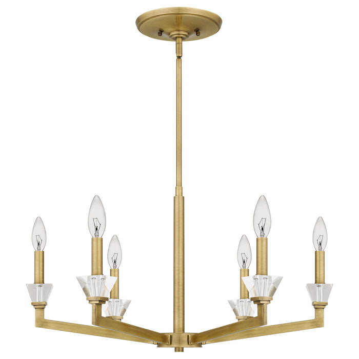 Quoizel LOT5026AB Lottie Six Light Chandelier, Aged Brass Alternate Image.jpg