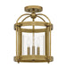 Quoizel MCP1714WS McPherson Three Light Semi Flush Mount, Weathered Brass Alternate Image.jpg