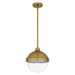 Quoizel PIN1512WS Perrine One Light Mini Pendant, Weathered Brass Alternate Image.jpg