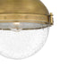 Quoizel PIN1712WS Perrine One Light Semi Flush Mount, Weathered Brass Alternate Image 4.jpg