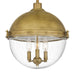 Quoizel PIN2816WS Perrine Three Light Pendant, Weathered Brass Alternate Image 4.jpg